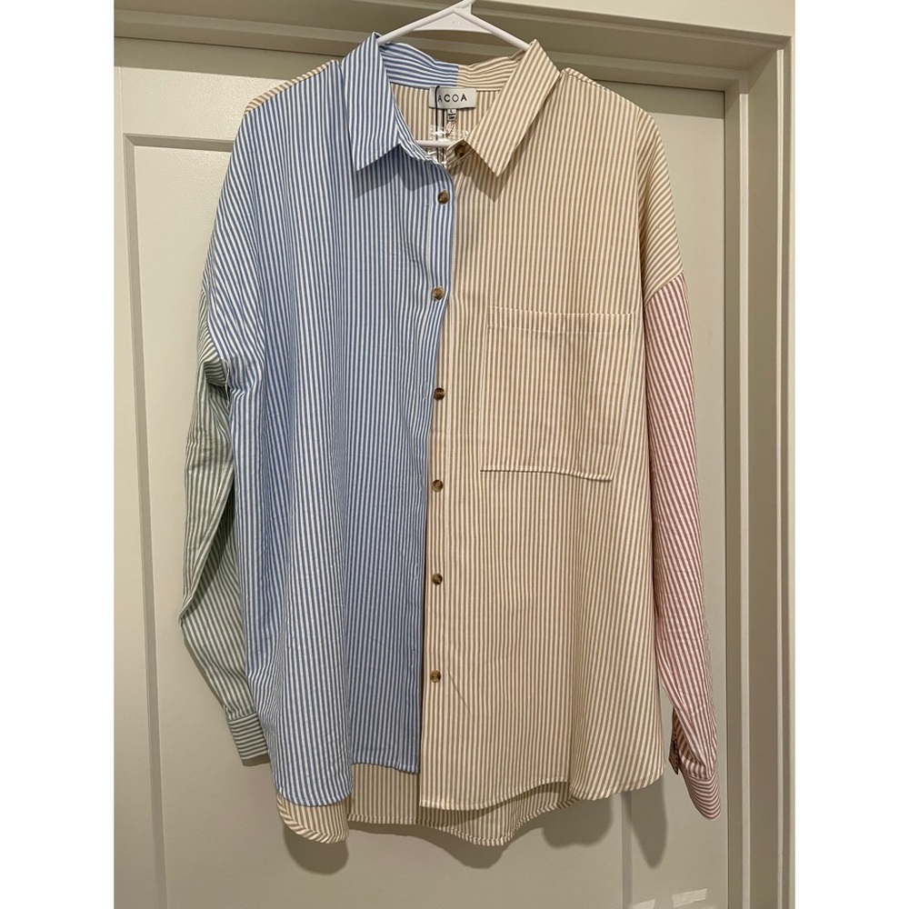NWT Always So Sweet Multi Stripe Shirt